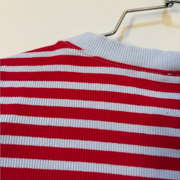 NWOT Anthropologie Maeve Puff-Sleeve Striped Top Size Large - Picture 15 of 15